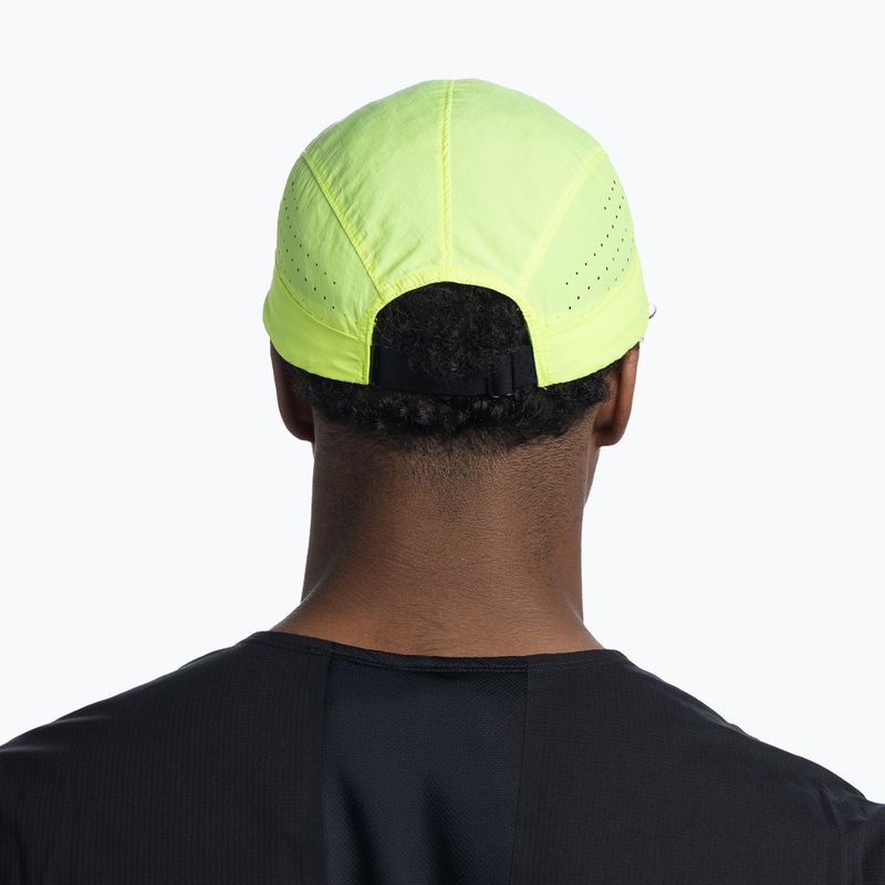 Kepurė su snapeliu BUFF Speed solid lime 7
