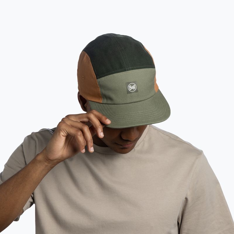 Kepurė su snapeliu BUFF 5 Venture allvin khaki panel 5