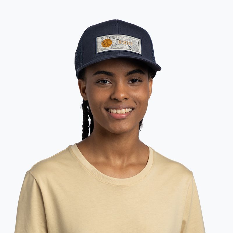 Kepurė su snapeliu BUFF Explore Trucker lewen navy 3