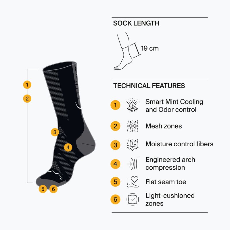 Kojinės BUFF Coolnet Crew dykumos spalvos 4