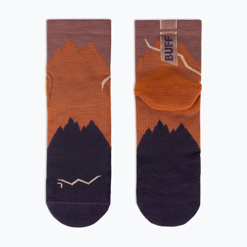 Kojinės BUFF Merino Lightweight Quarter LWQ3 ginger 3