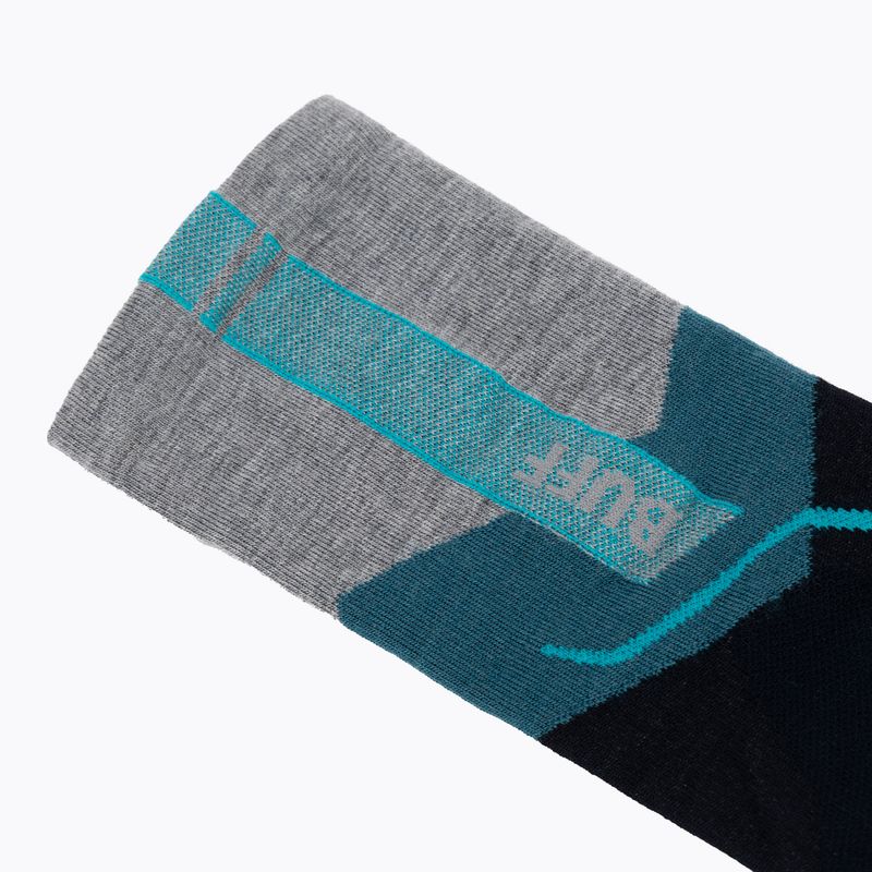 Kojinės BUFF Merino Lightweight Crew LWC1 teal 3
