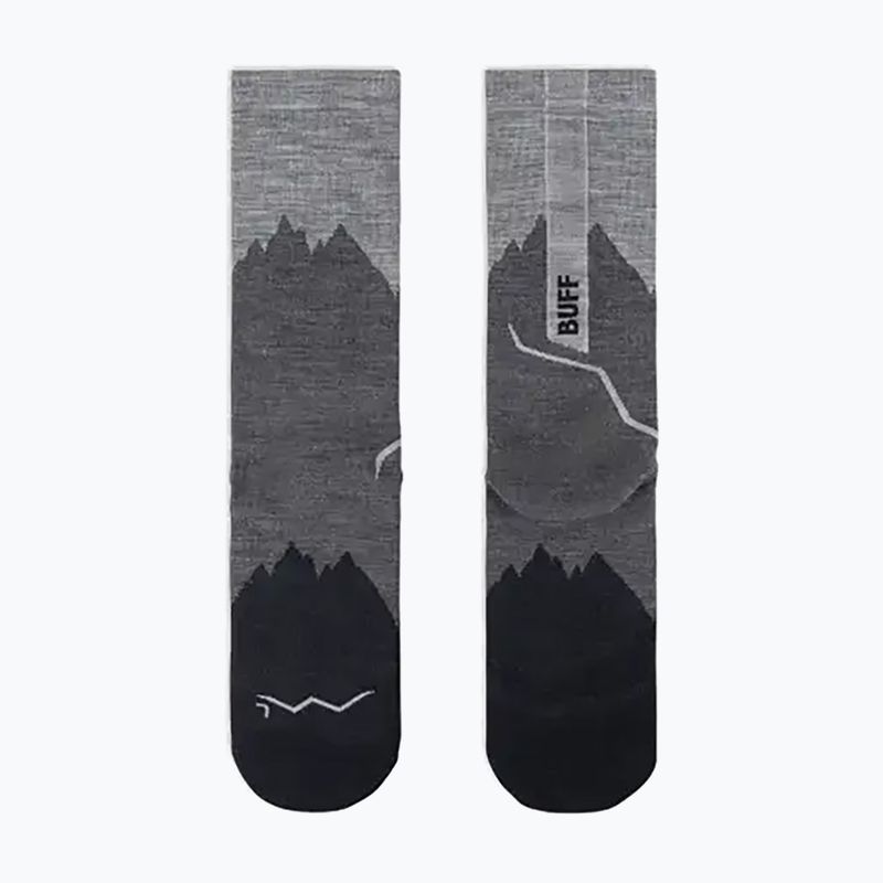 Kojinės BUFF Merino Lightweight Crew LWC3 juodos 6