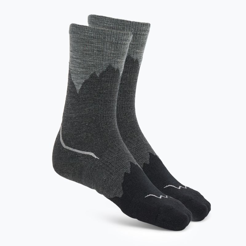Kojinės BUFF Merino Lightweight Crew LWC3 juodos
