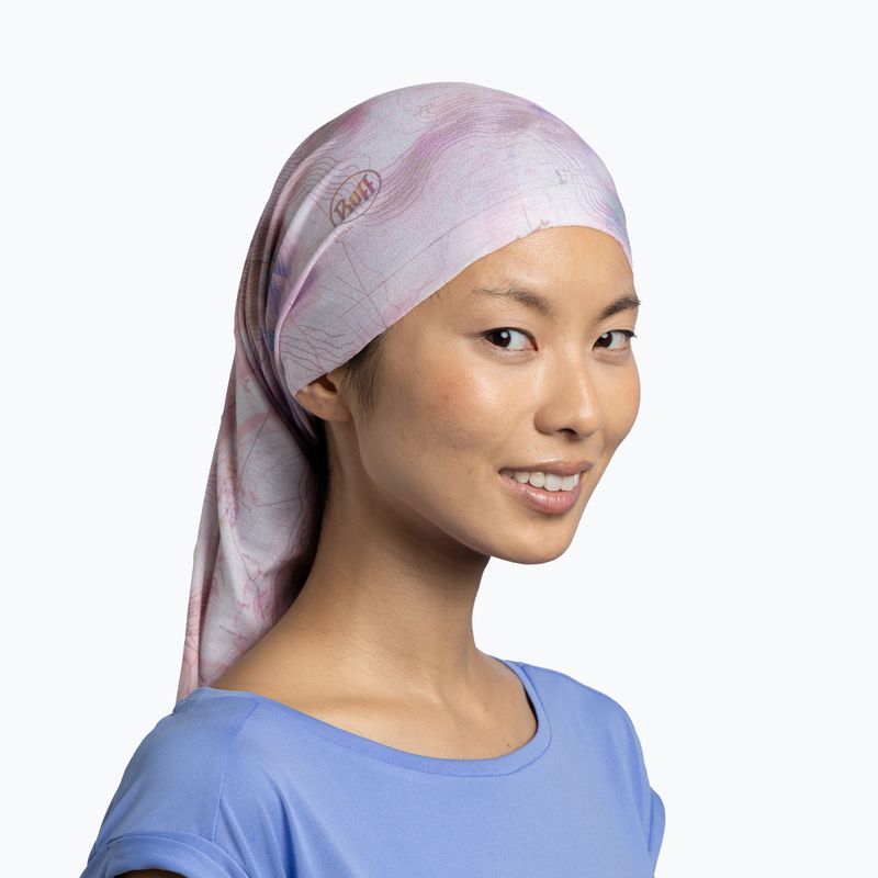 Daugiafunkcinė skara BUFF Coolnet UV Insect Shield Solid orisa pink azalea 4