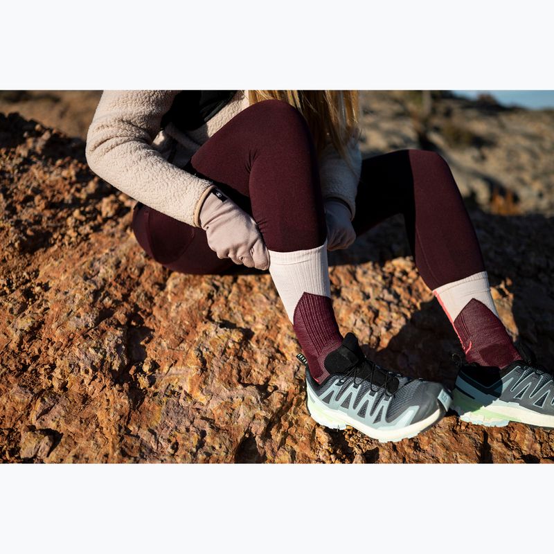 Kojinės BUFF Midweight Crew wine 9