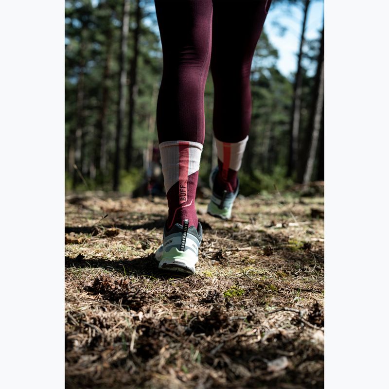 Kojinės BUFF Midweight Crew wine 11