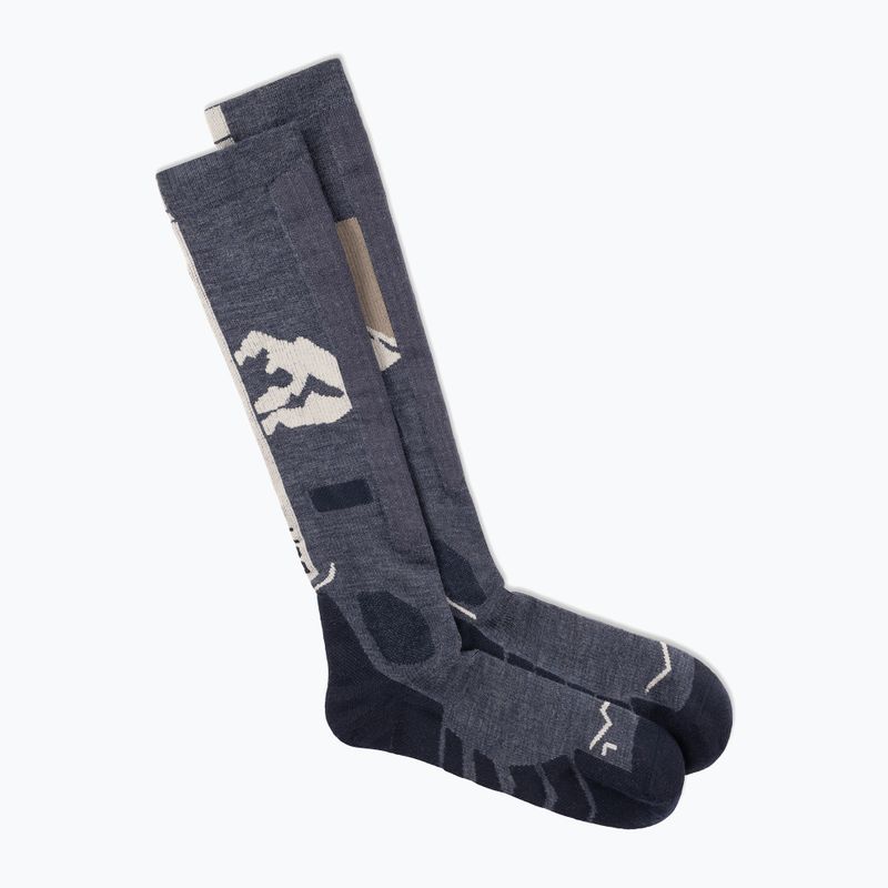 Kojinės BUFF Merino Heavyweight Over The Calf night blue 2