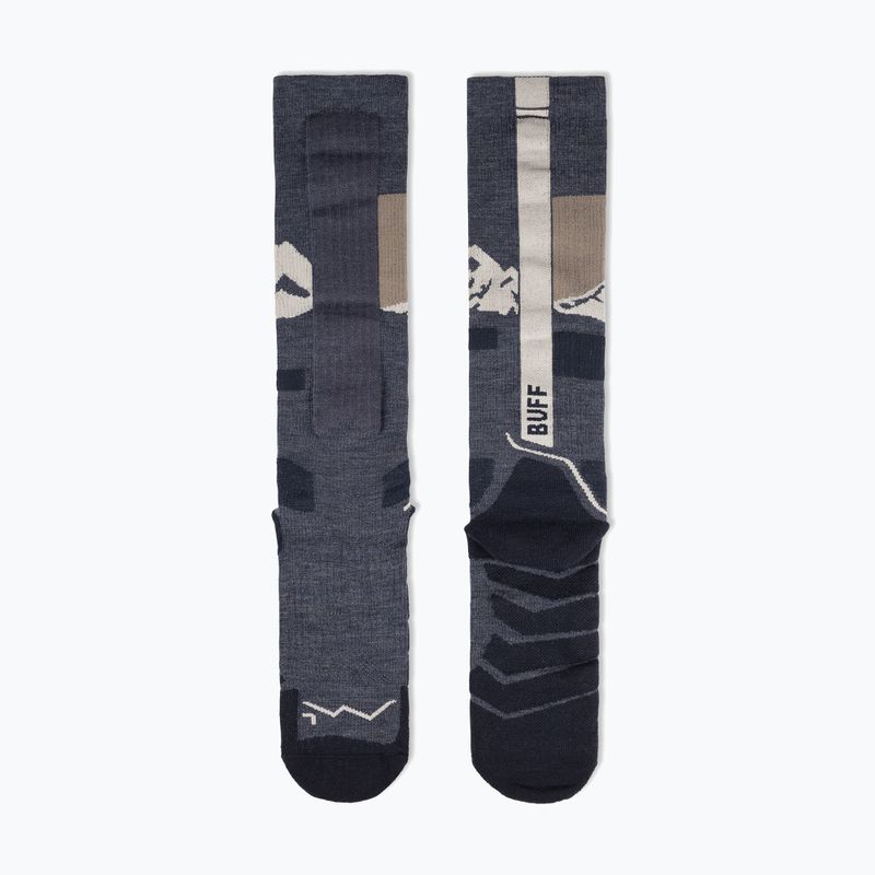 Kojinės BUFF Merino Heavyweight Over The Calf night blue 3