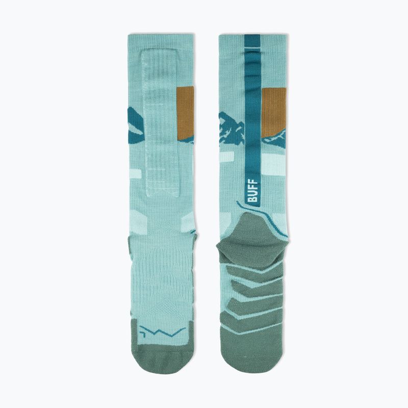 Kojinės BUFF Merino Heavyweight Over The Calf sea green 3
