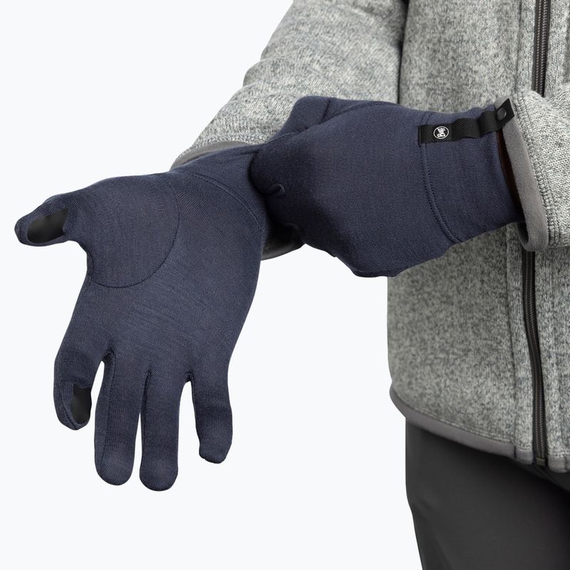 Pirštinės BUFF Merino Midweight night blue 5