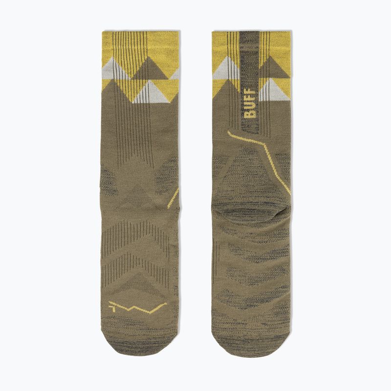 Kojinės BUFF Thermomet Crew olive green 3