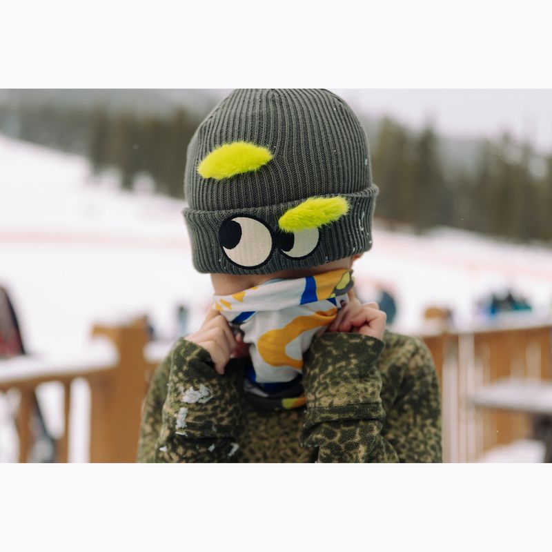 Vaikiška žieminė kepurė Buff Knitted Fun green 6