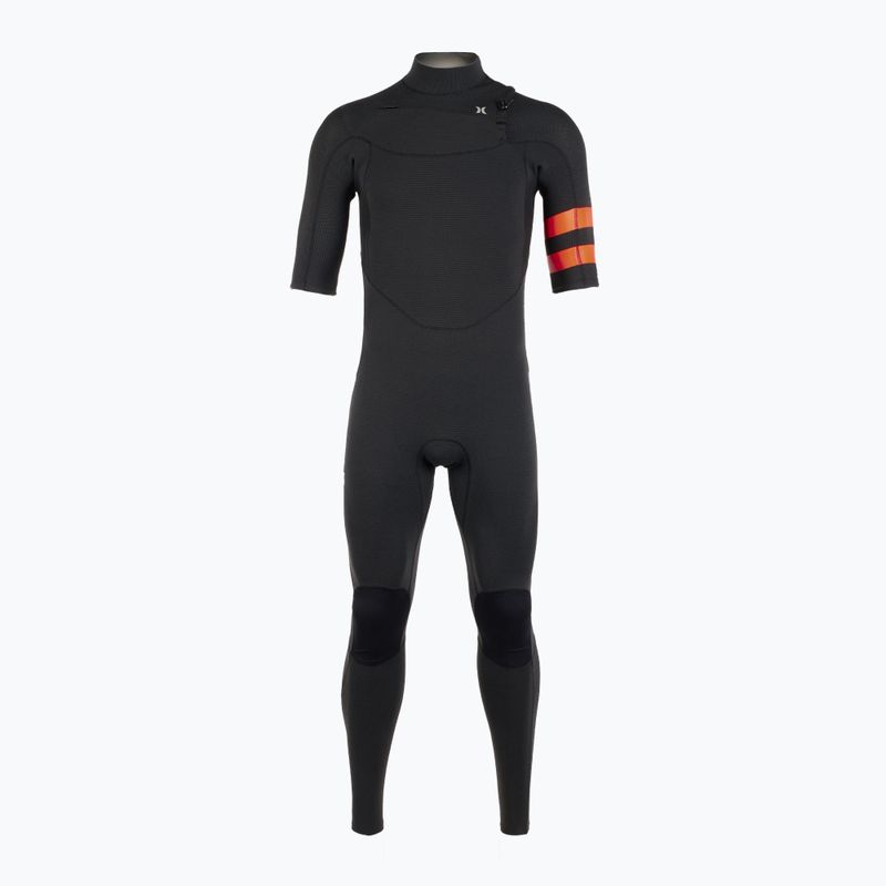 Vyriškas "Hurley Plus 2/2 mm Fullsuit" juodas/grafitinis maudymosi kostiumėlis 2