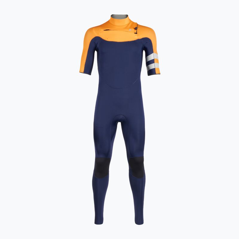 "Hurley Advant" vyriškas 2/2 mm pilnas kostiumas su vėliava, mėlynos spalvos, plaukimo putos 2