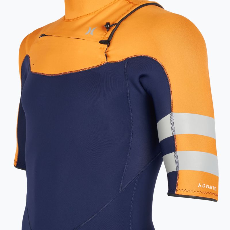 "Hurley Advant" vyriškas 2/2 mm pilnas kostiumas su vėliava, mėlynos spalvos, plaukimo putos 4