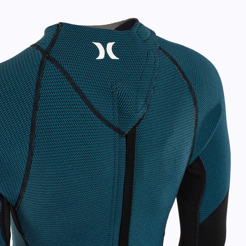 Hurley Advant Shorty Texture 2/2 mm Springsuit black/skyblue moteriškas hidrokostiumas 4