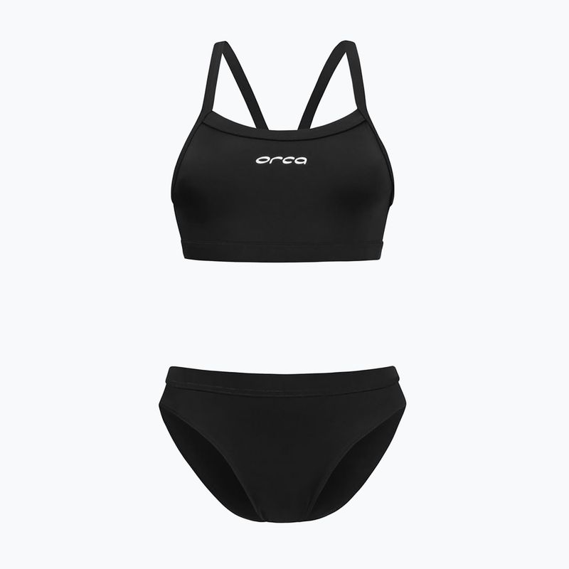 Moteriškas dviejų dalių plaukimo kostiumas Orca Core Bikini black