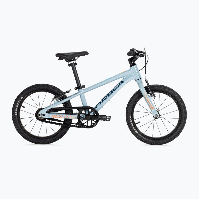 Vaikiškas dviratis Orbea MX 16 2023 bluish grey/bright red