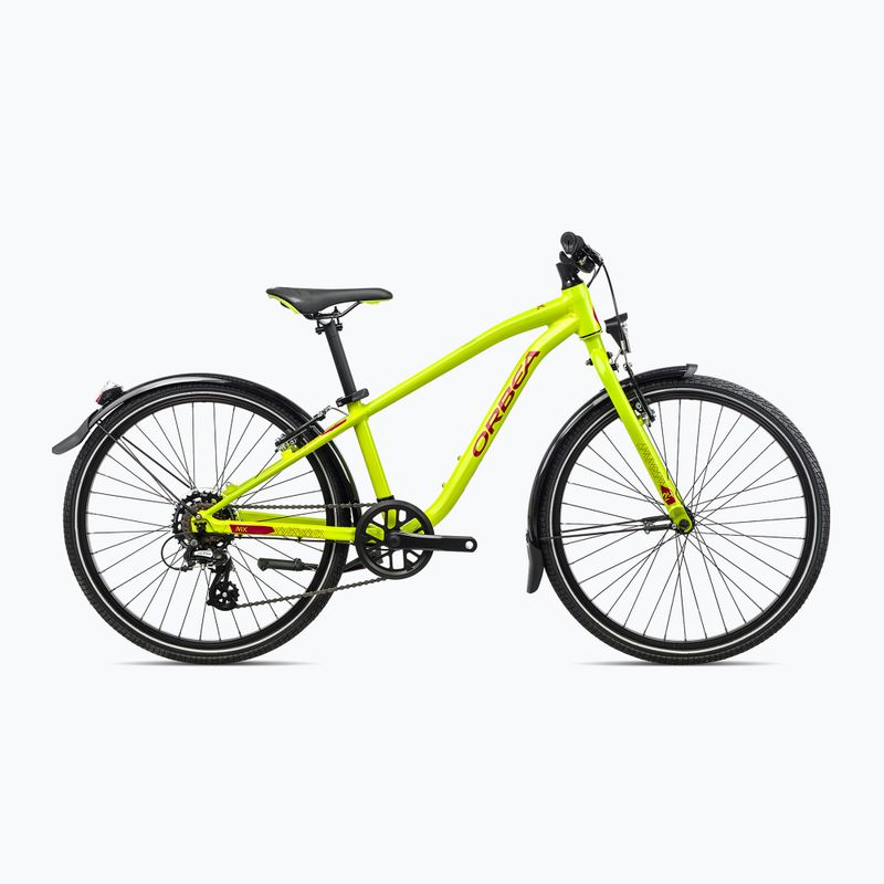 Vaikiškas dviratis Orbea MX 24 Park 2023 lime green/watermelon red