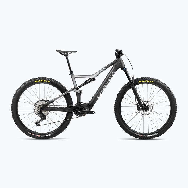 Elektrinis dviratis Orbea Rise M20 360Wh 2024 carbon raw/shark grey