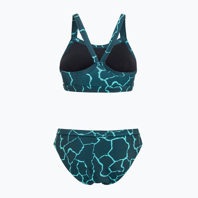 Moteriškas dviejų dalių plaukimo kostiumas Orca Core Bikini dark green 2