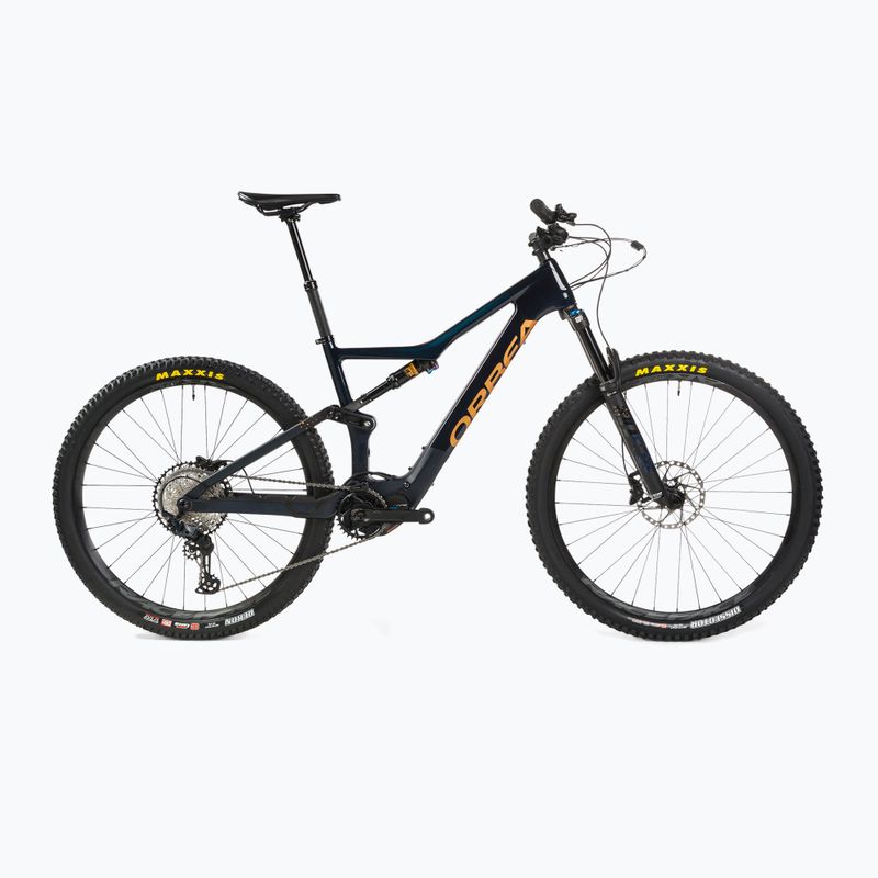 Orbea Rise M20 elektrinis dviratis mėlynai auksinis + papildoma baterija M36020YX