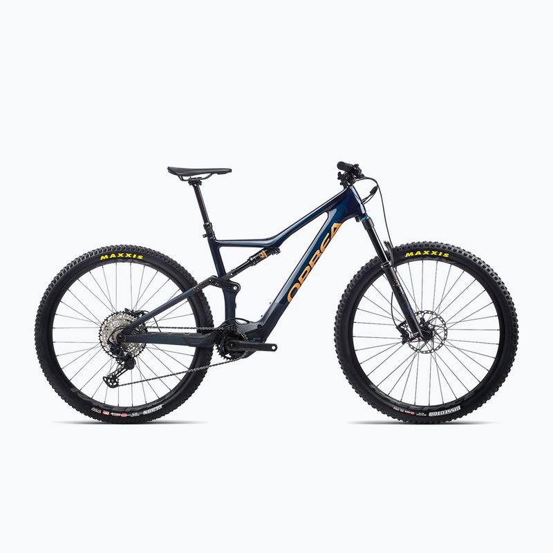 Orbea Rise M20 elektrinis dviratis mėlynai auksinis + papildoma baterija M36020YX 6