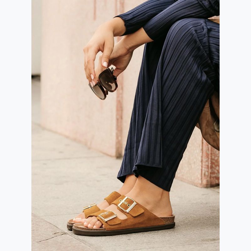 Moteriškos šlepetės Genuins Hawaii Velour camel 8