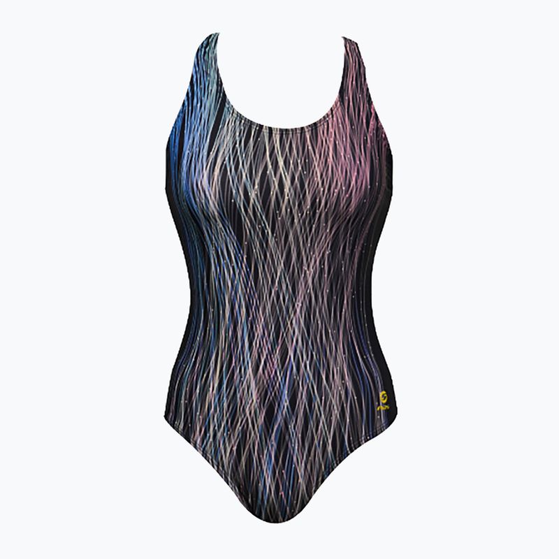 Moteriškas vientisas plaukimo kostiumas RAS Fibre Line Race Back multicolour