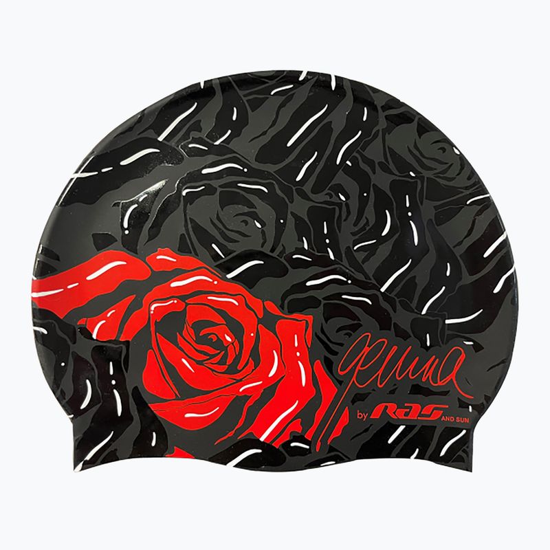 Plaukimo kepuraitė RAS Rose black