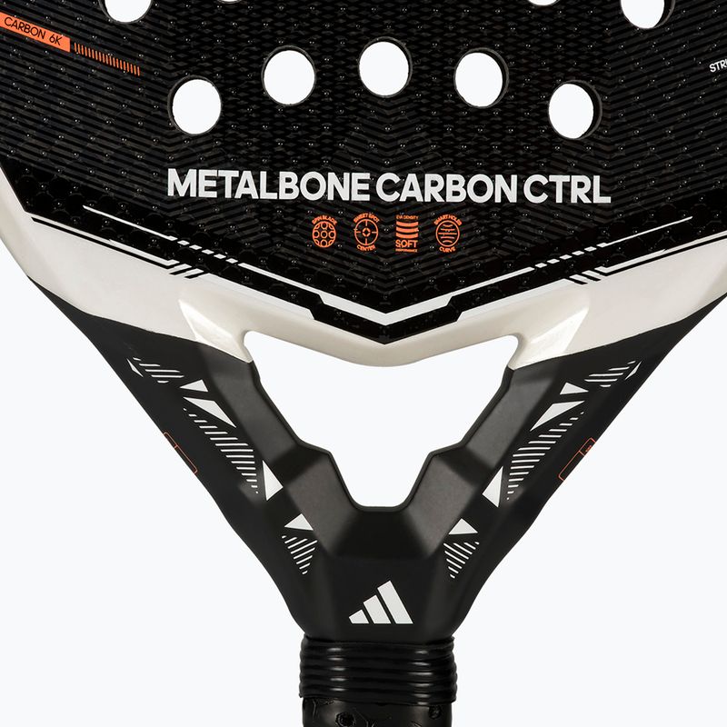 Padelio raketė adidas Metalbone Carbon CTRL 2026 white/black 8