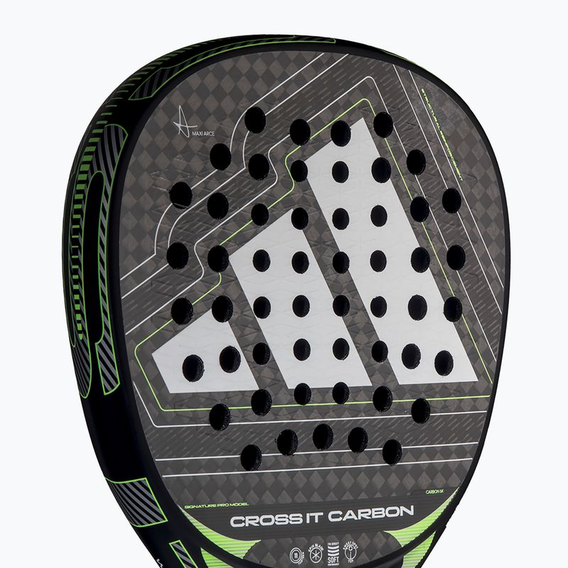 Padelio raketė adidas Cross IT Carbon 2026 black/lime 5