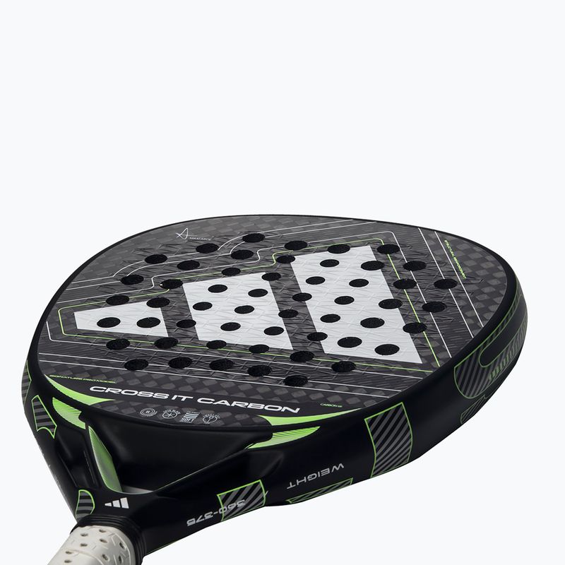 Padelio raketė adidas Cross IT Carbon 2026 black/lime 6