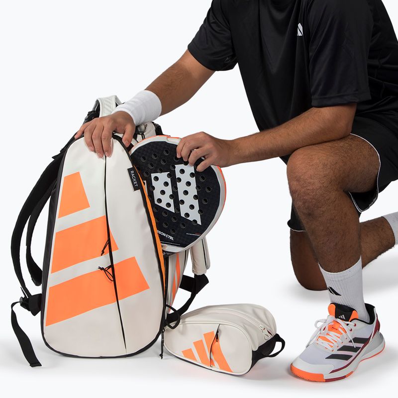 Padelio krepšys adidas Multigame Racket Bag 2026 off white/orange 7