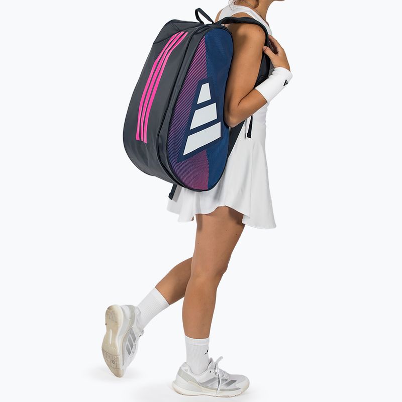 Padelio krepšys adidas Control Racket Bag 2026 blue/pink 5