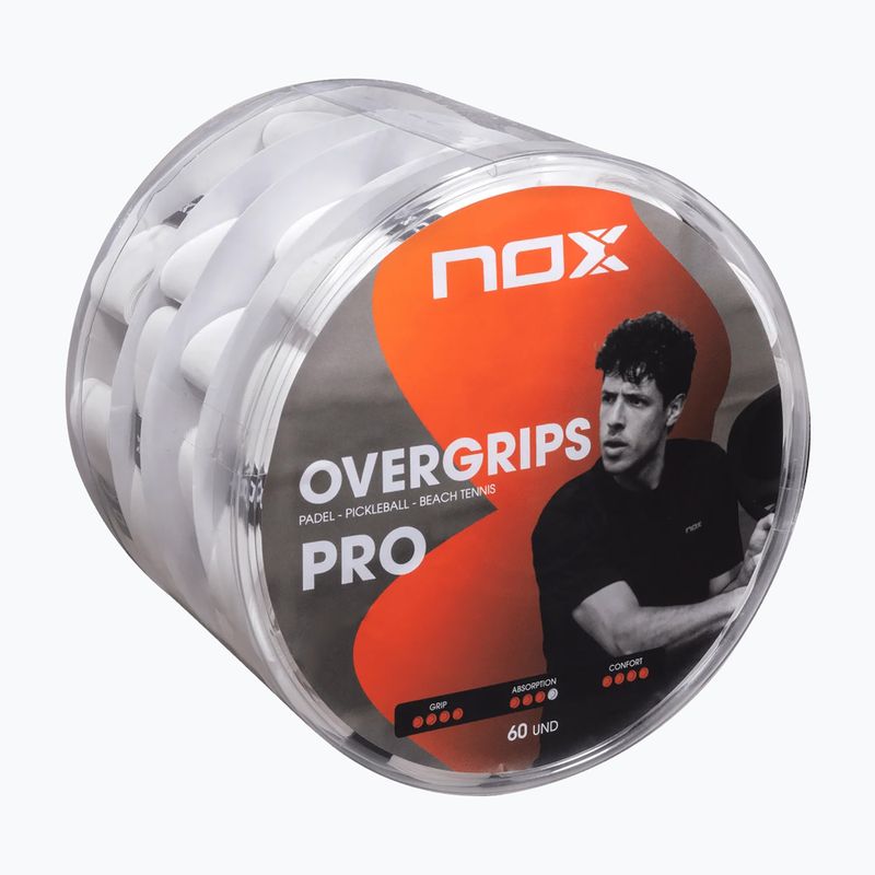 Padelio apvija NOX Pro Overgrip 60 pack white 2