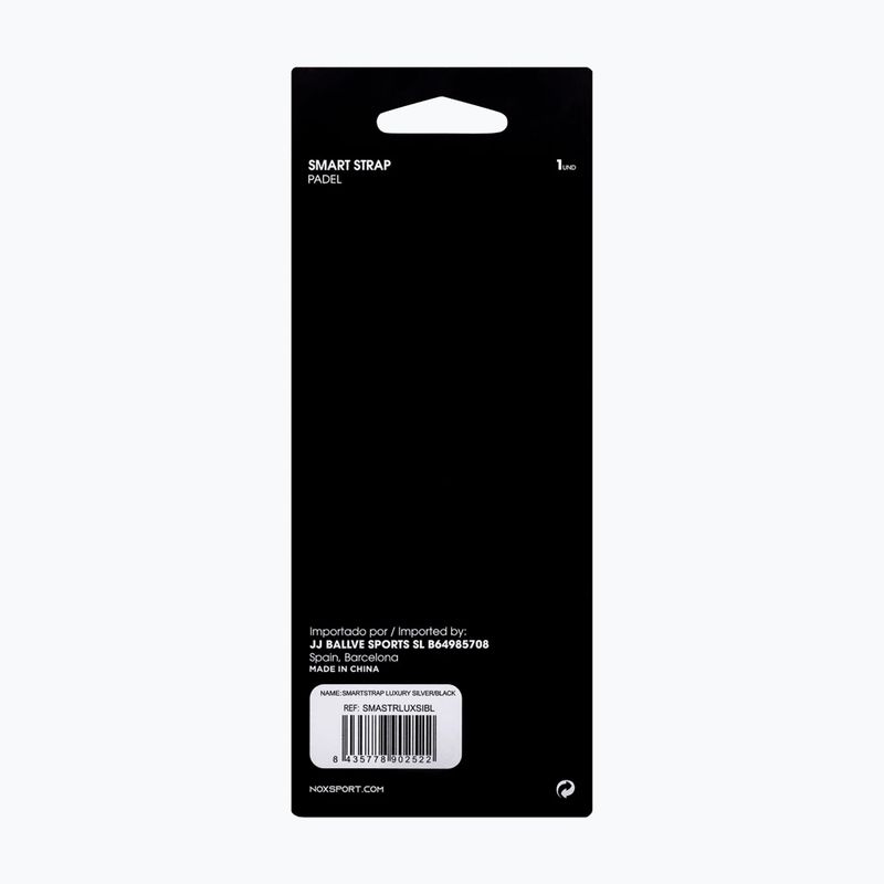 Riešo diržas NOX Luxury Smartstrap silver/black 2