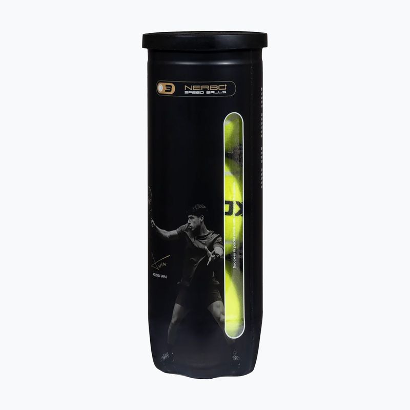 Padelio kamuoliai NOX Nerbo Speed 3B 3 pack yellow 2