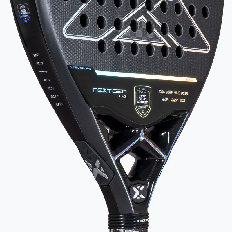 Padelio raketė NOX Nextgen Pro Attack 12K NFA Series 6