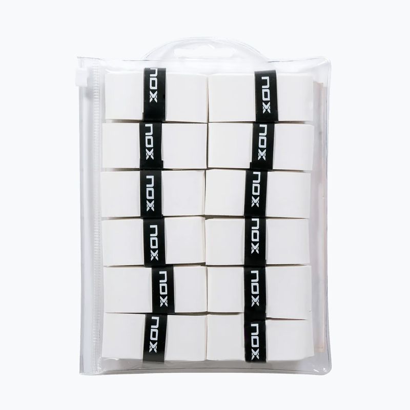 Apvijos teniso raketėms NOX Pro Overgrip 12 pack white