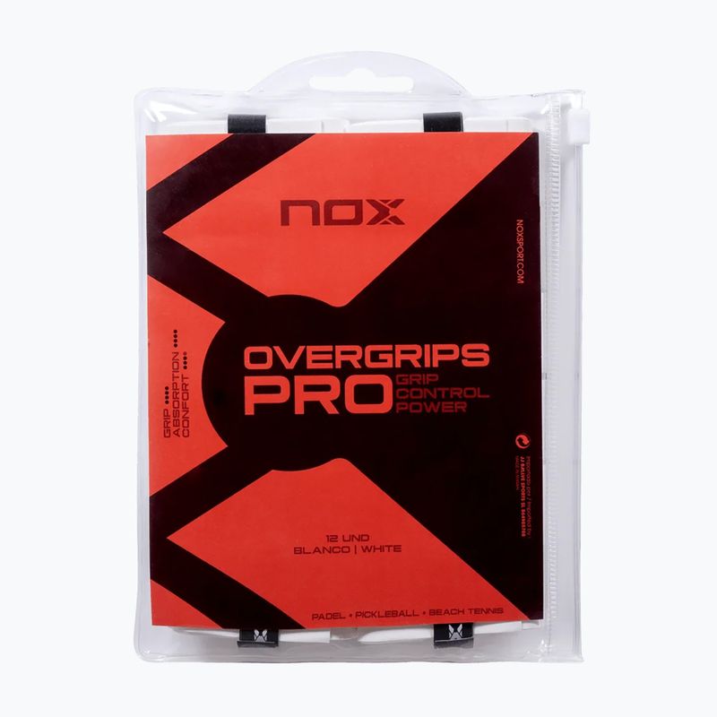 Apvijos teniso raketėms NOX Pro Overgrip 12 pack white 2