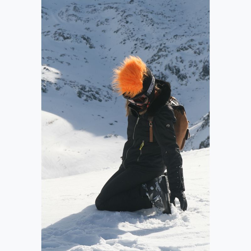 COOLCASC Furry Orange šalmo uždanga juoda S067 9