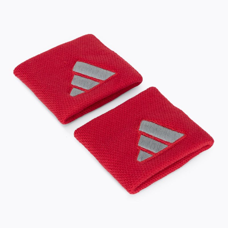 Riešo juostos adidas Wristband S 2 vnt red/grey 2