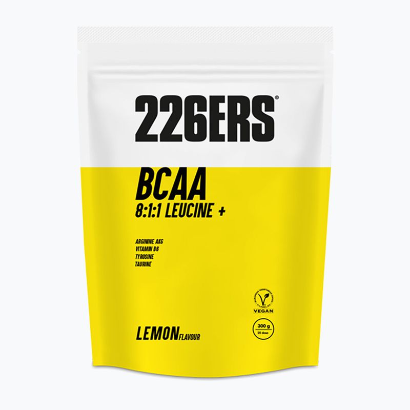 Aminorūgštys 226ers BCAA 8:1:1 + Tirozinas + Taurinas + Argininas + Vit.B6 + Kalis 300 g citrina