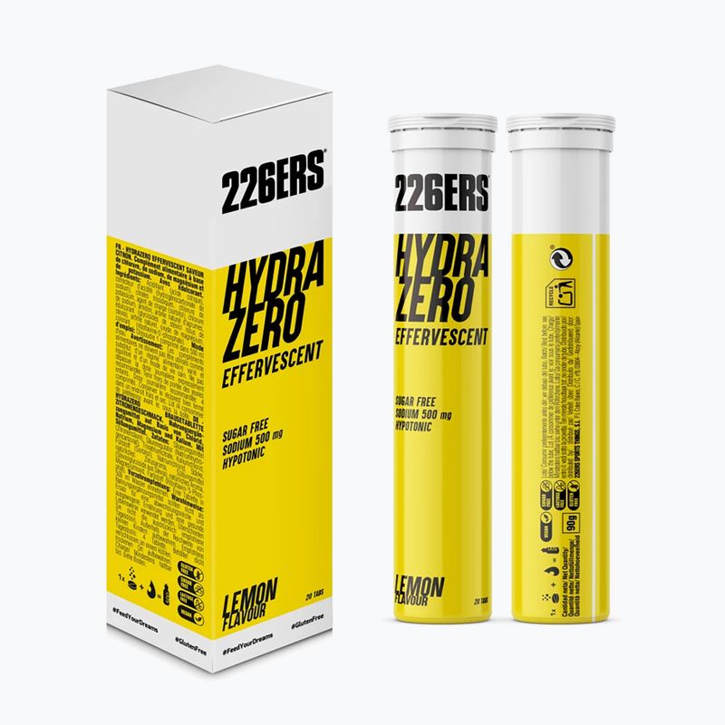 Hipotoninis gėrimas 226ERS Hydrazero Effervescent 20 tablečių lemon 3