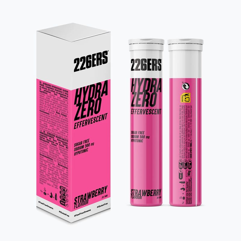 Hipotoninis gėrimas 226ERS Hydrazero Efervescent 20 tab. braškių skonio 3