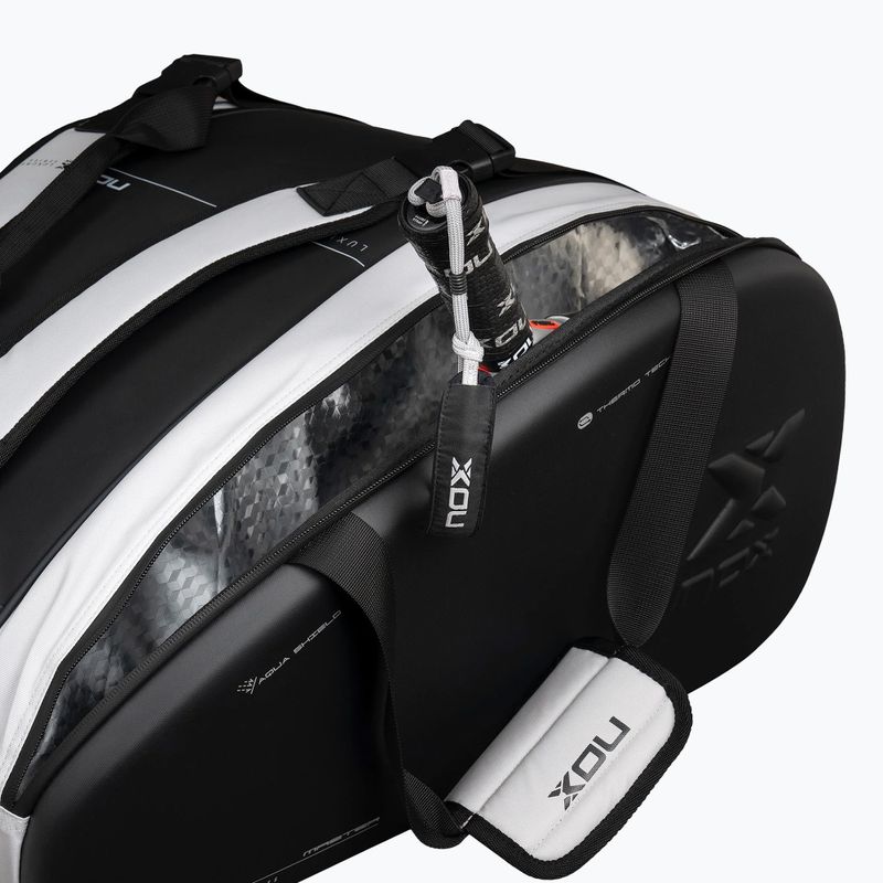 Krepšys padelio raketėms NOX Luxury Master Series Padelbag 60 l white/black 6