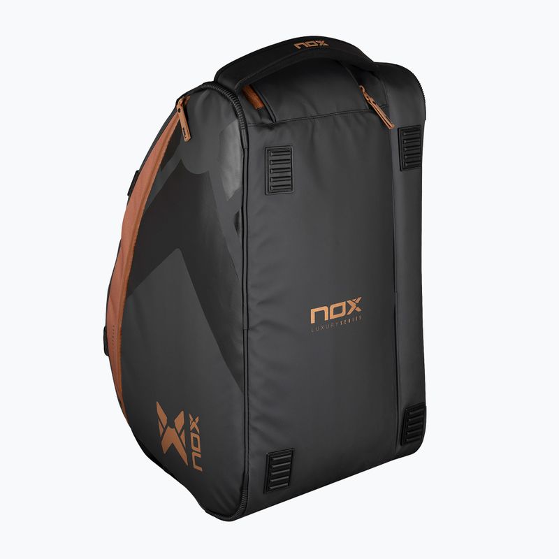 Padelio krepšys NOX Luxury Open Series 60 l black/brown 5