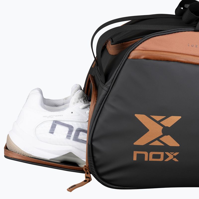 Padelio krepšys NOX Luxury Open Series 60 l black/brown 14